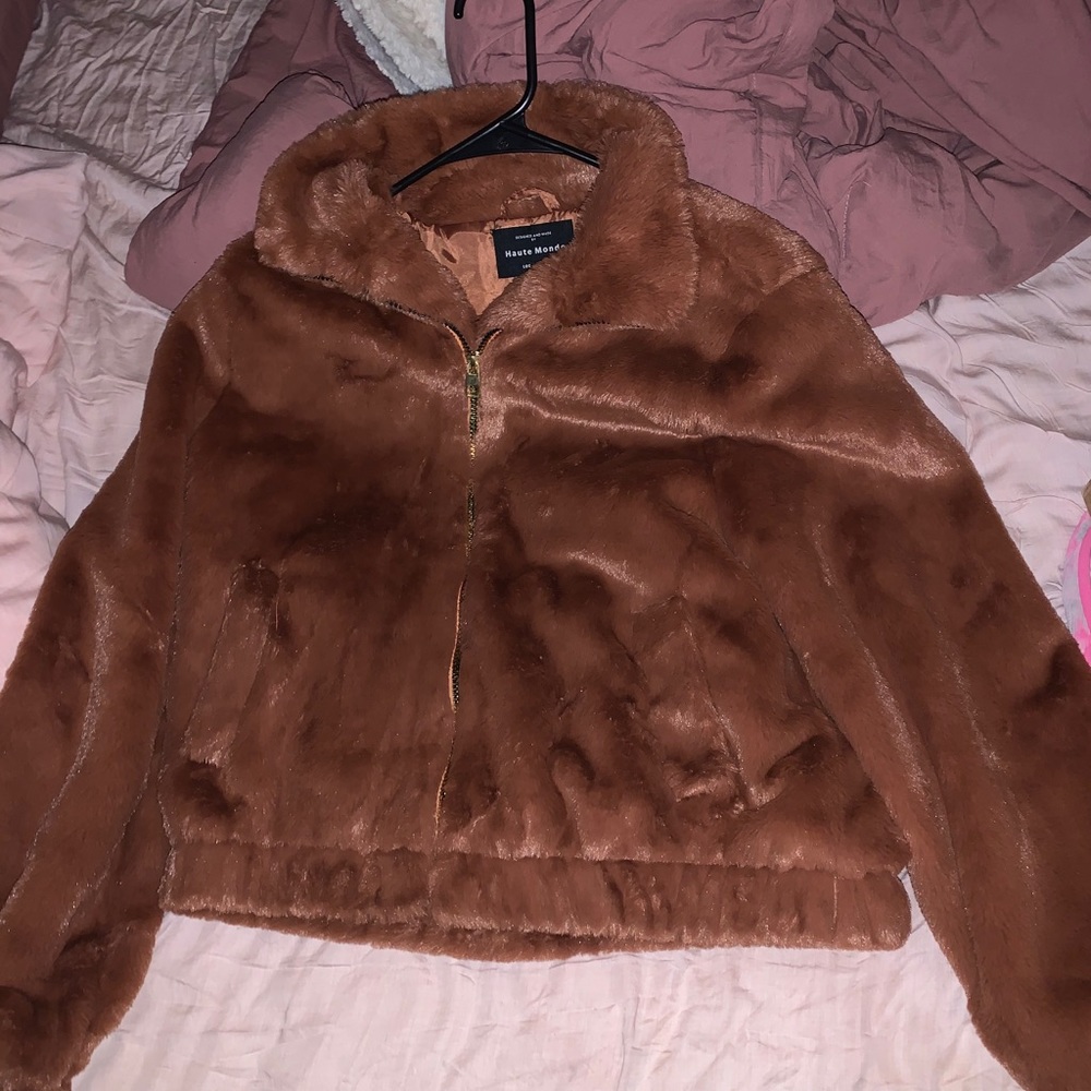 Burnt orange collared jacket!